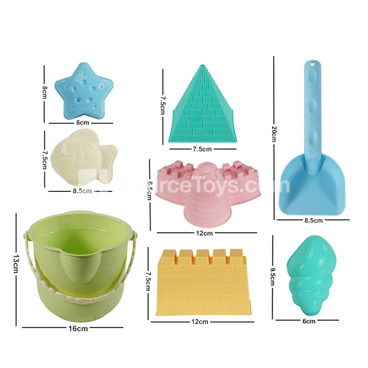 8-Piece Beach Toy Set 8-Piece Beach Toy Set