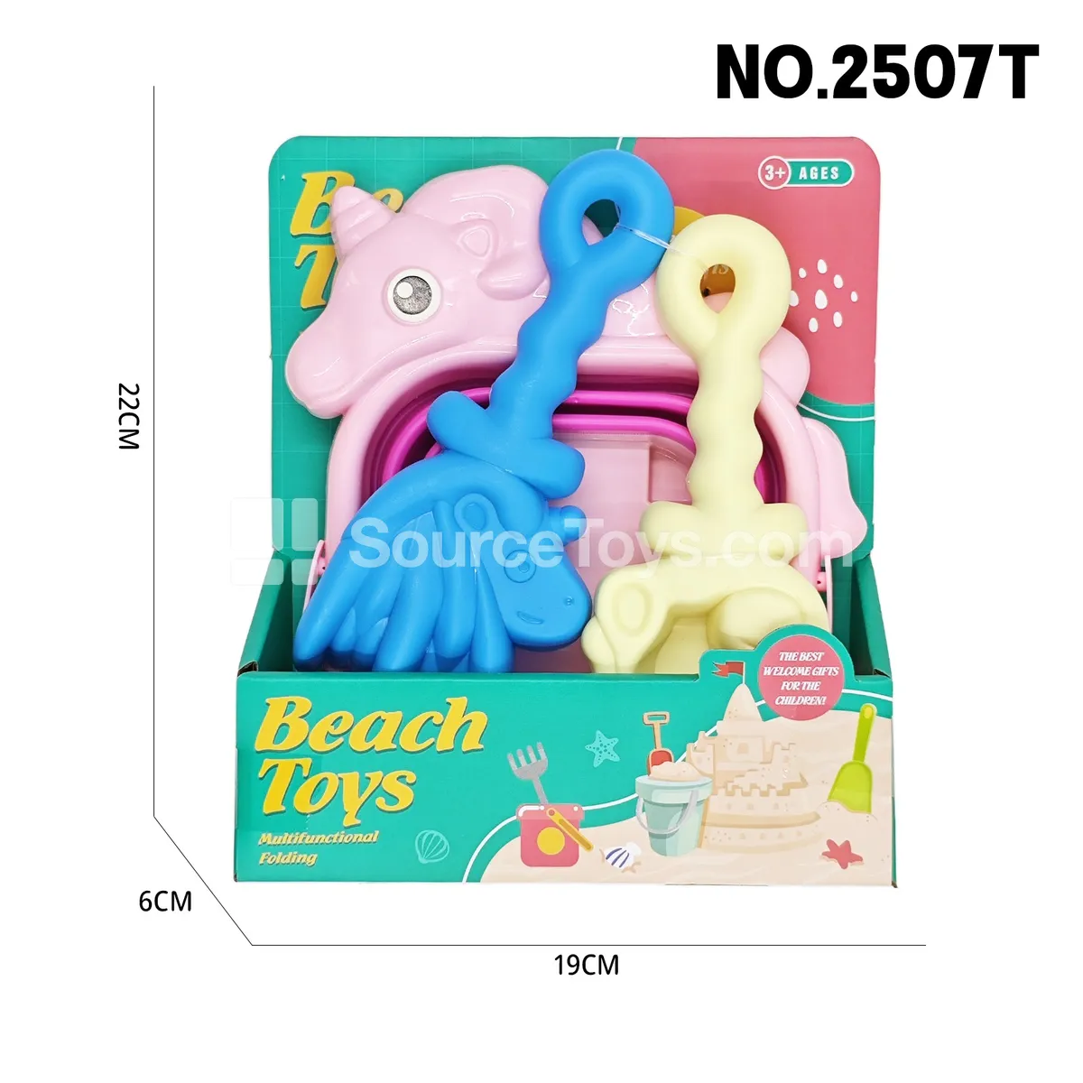 3-Piece Beach Bucket Set