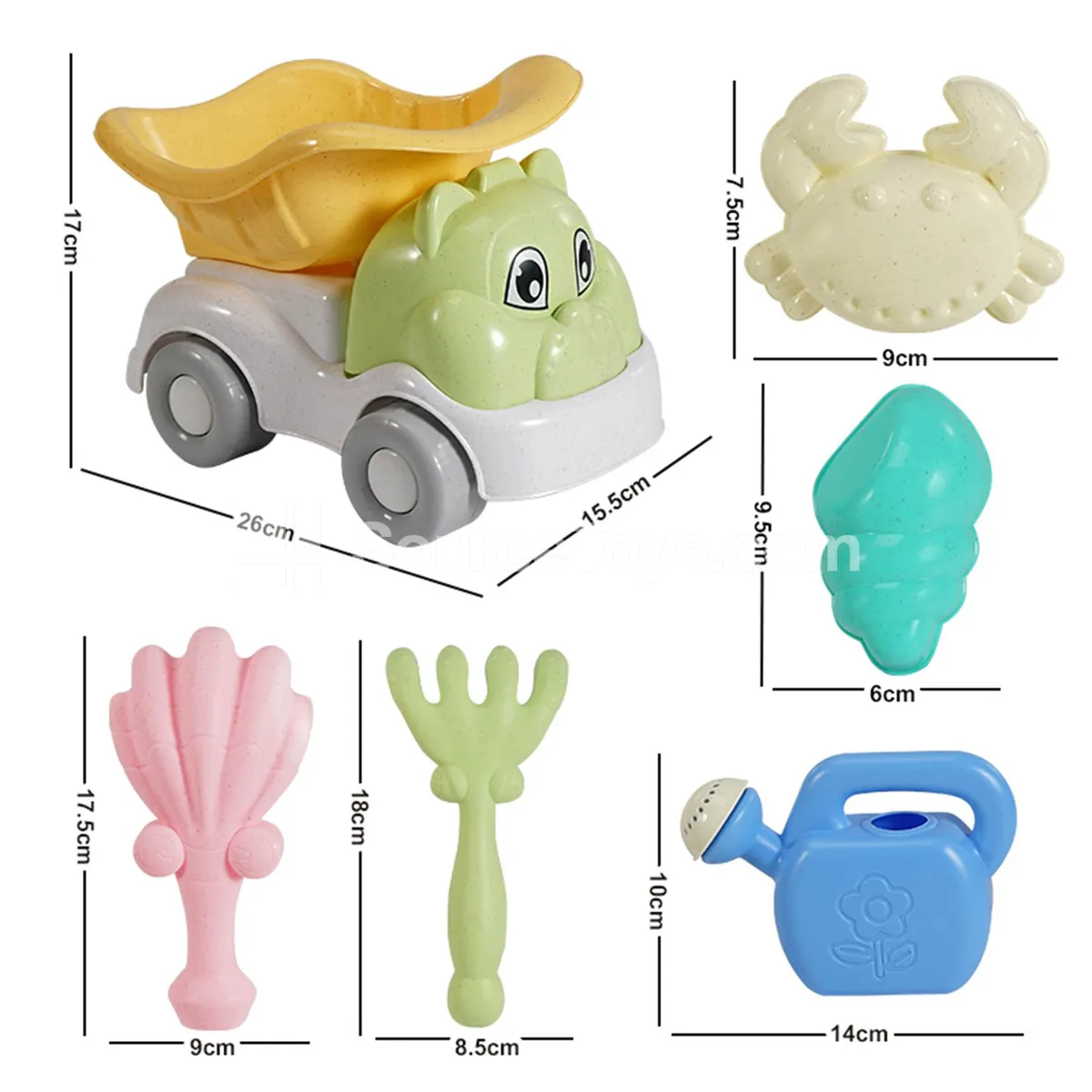 6-Piece Beach Toy Vehicle Set 6-Piece Beach Toy Vehicle Set