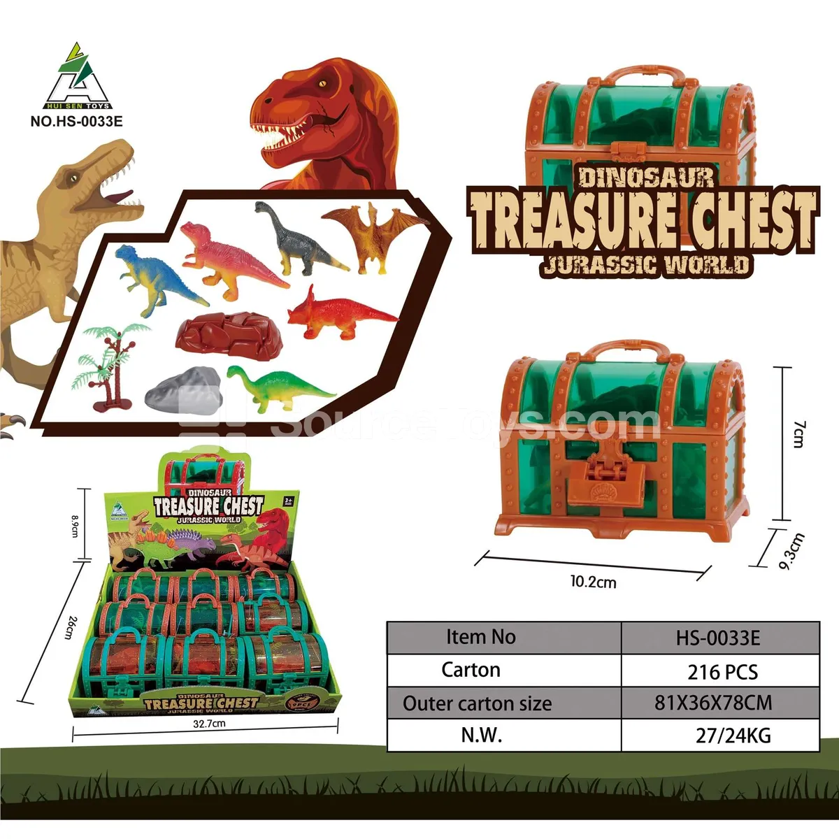 Dinosaur Treasure Box 2 Colors Dinosaur Treasure Box 2 Colors