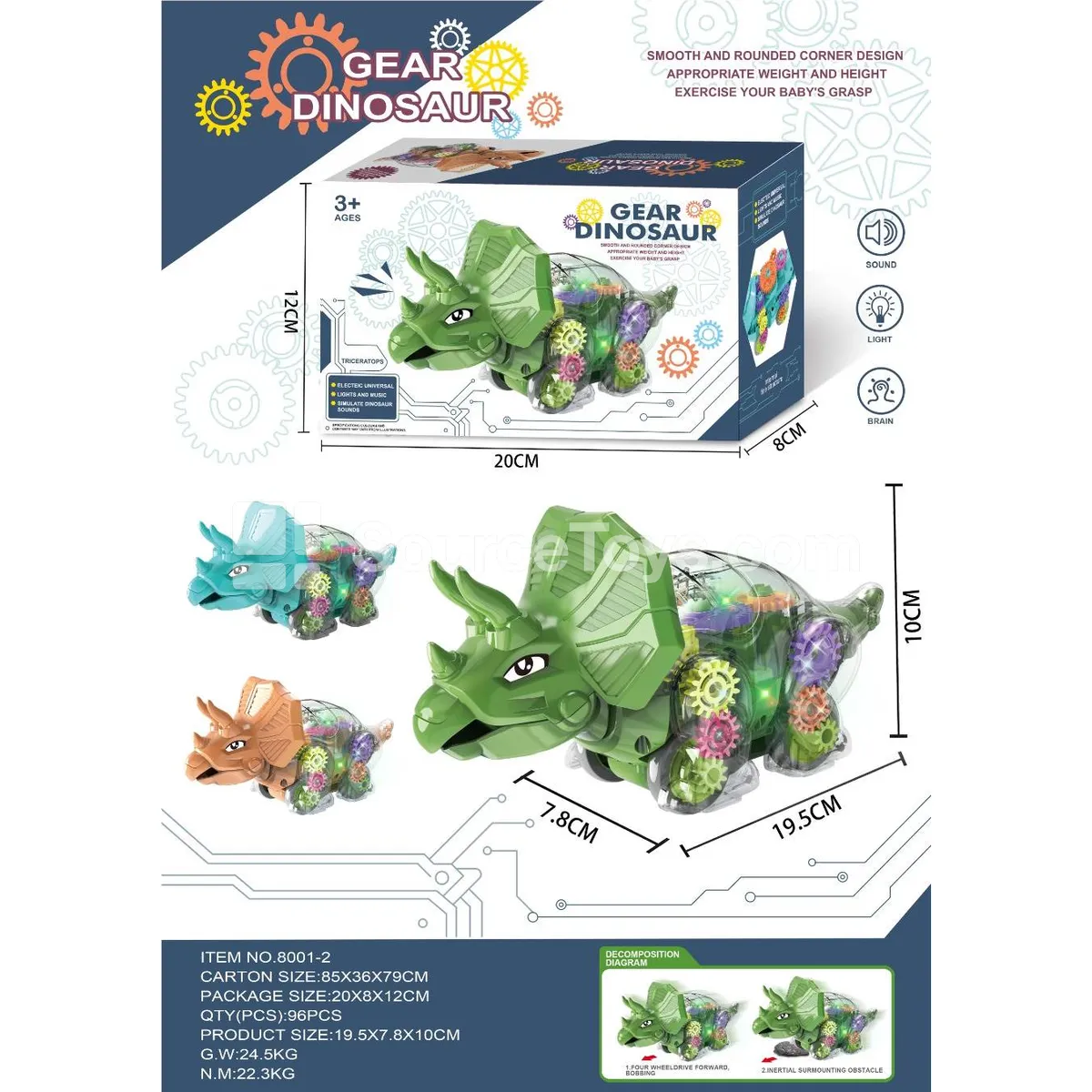 Inertial Light & Music Gear Triceratops
