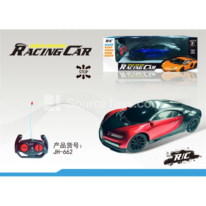 1:24 Bugatti-Style 4-Channel RC Car (27MHz, Battery Not Included)