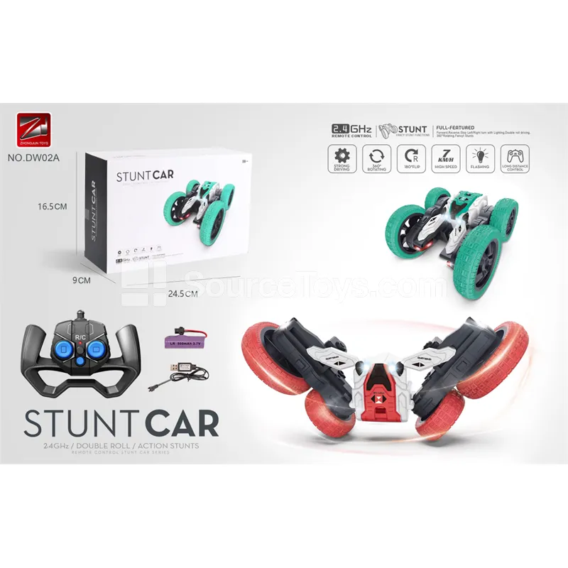 Light-Up Spinning Flower Stunt Car (2.4G with Battery)