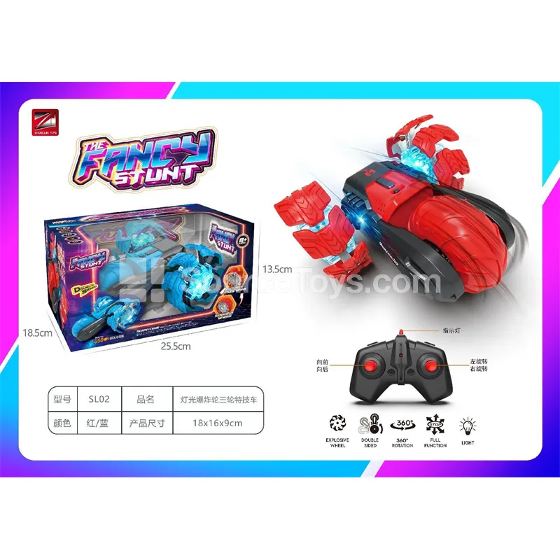 Light-Up Stunt Trike with 2.4G Remote Control