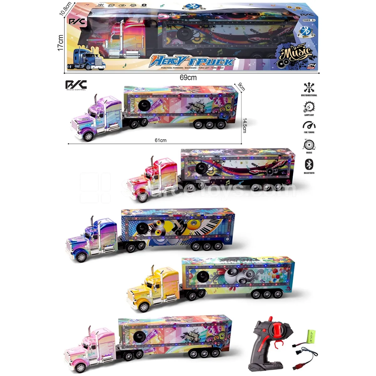 Remote Control Light Bluetooth Truck 2.4G Remote Control Light Bluetooth Truck 2.4G