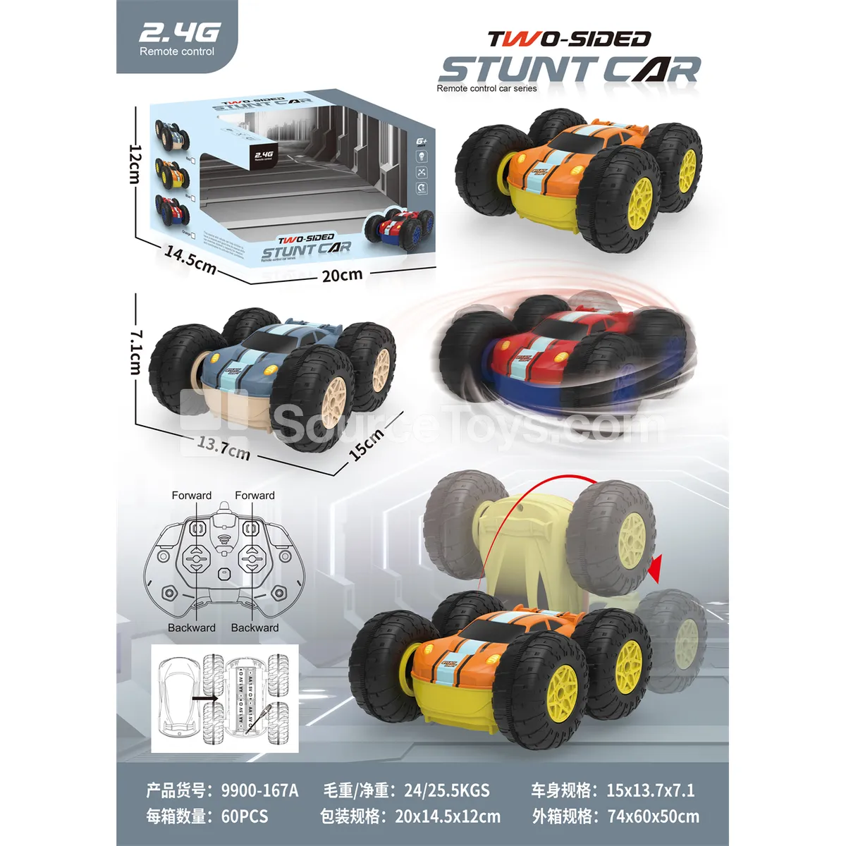 2.4G Dual-Side Stunt Car 2.4G Dual-Side Stunt Car