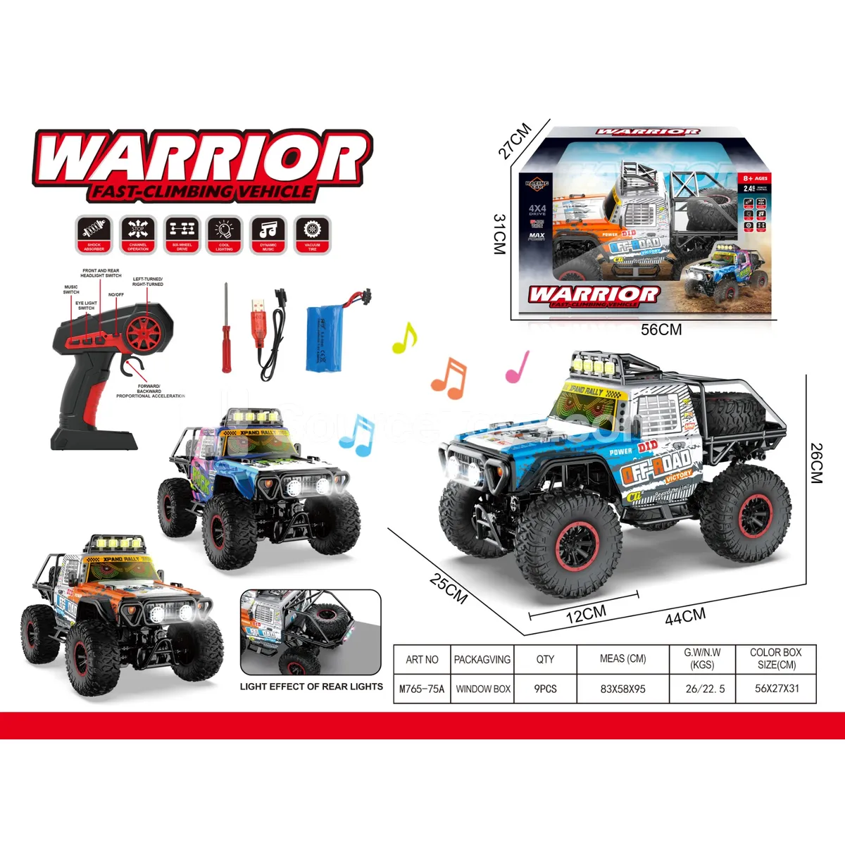 1:10 Scale 4WD 2.4G Remote Control Rock Crawler 1:10 Scale 4WD 2.4G Remote Control Rock Crawler