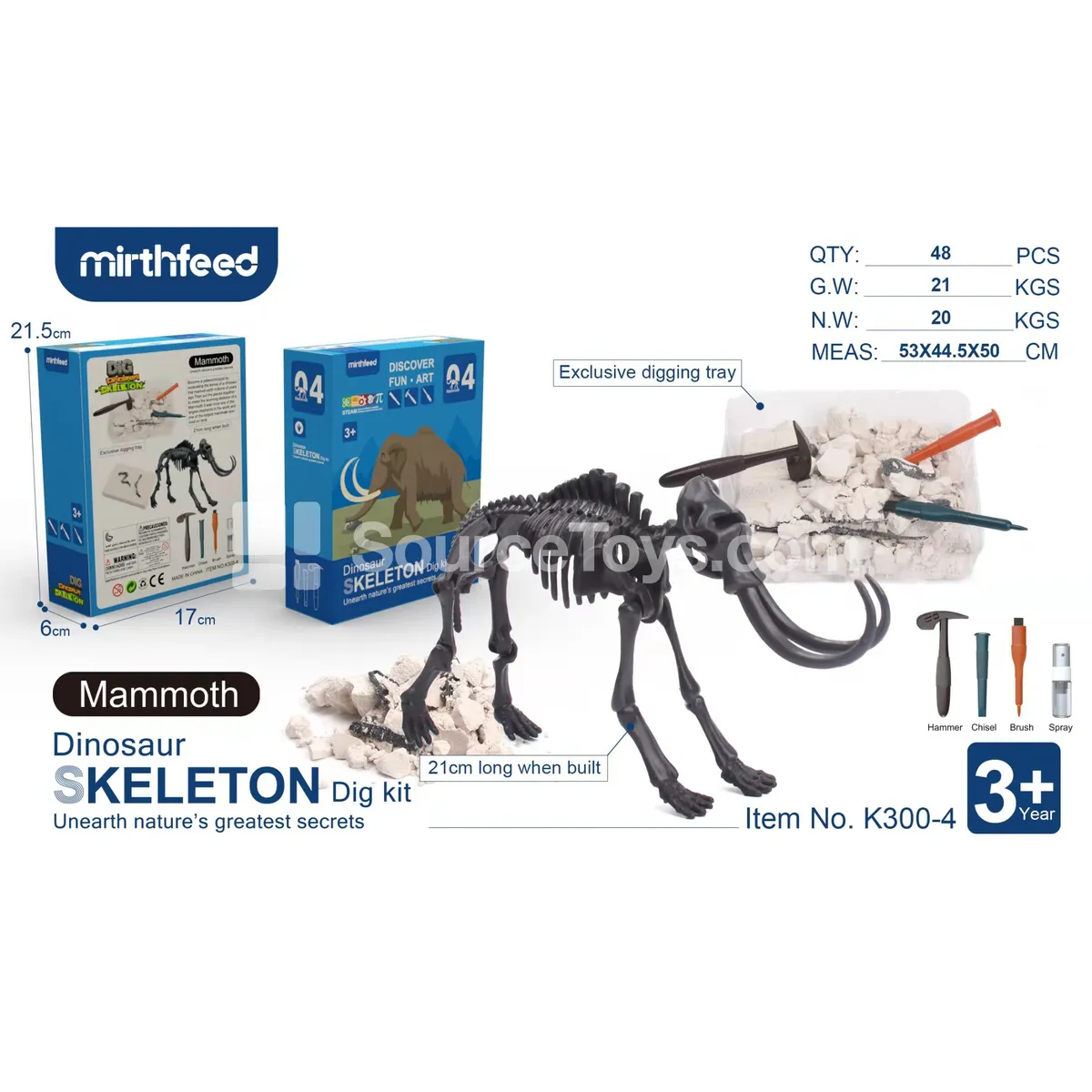 Archaeological Mammoth Excavation Kit Archaeological Mammoth Excavation Kit