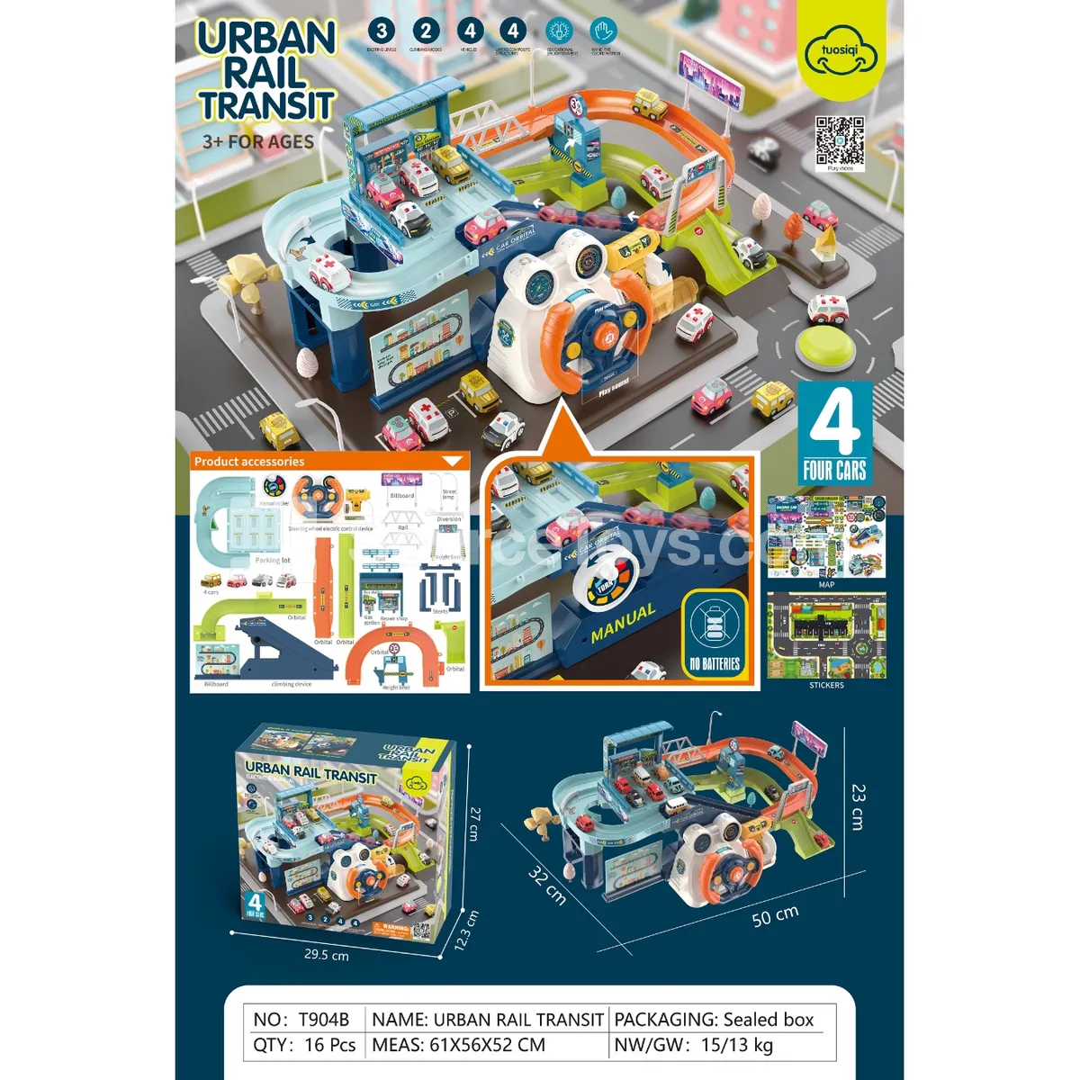 City Steering Wheel Traffic Track Set City Steering Wheel Traffic Track Set