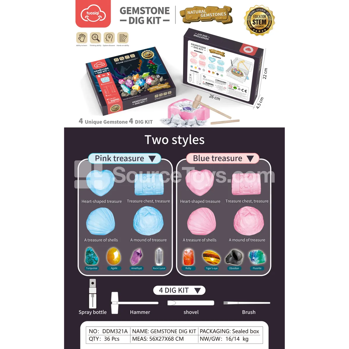 Gem Excavation 4-Piece Set Gem Excavation 4-Piece Set