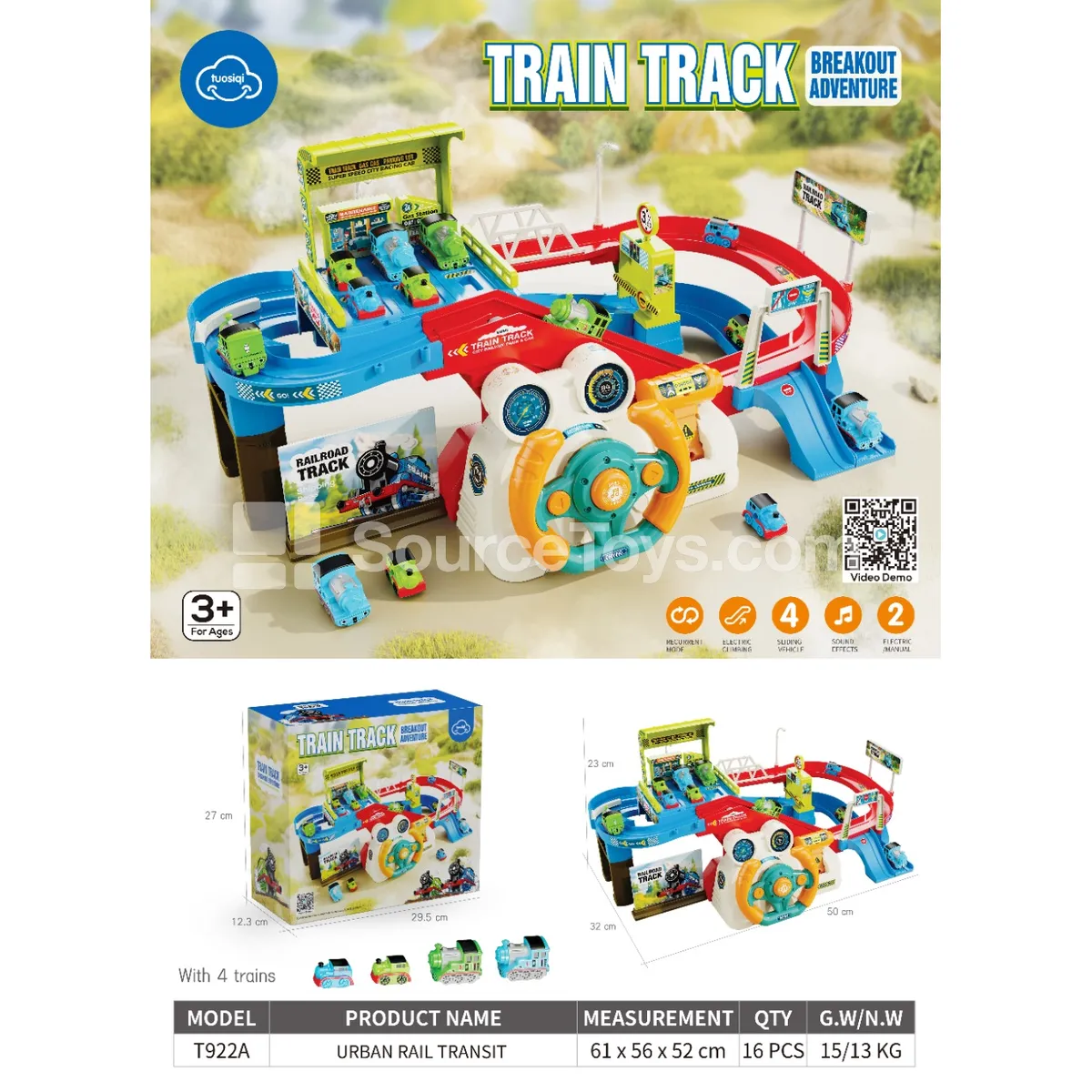 Train Steering Wheel Traffic Track