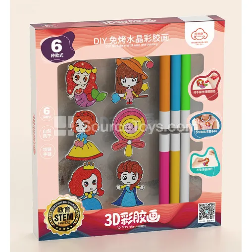 3D Gel Painting Set 6-in-1, 2 Styles Assorted 3D Gel Painting Set 6-in-1, 2 Styles Assorted