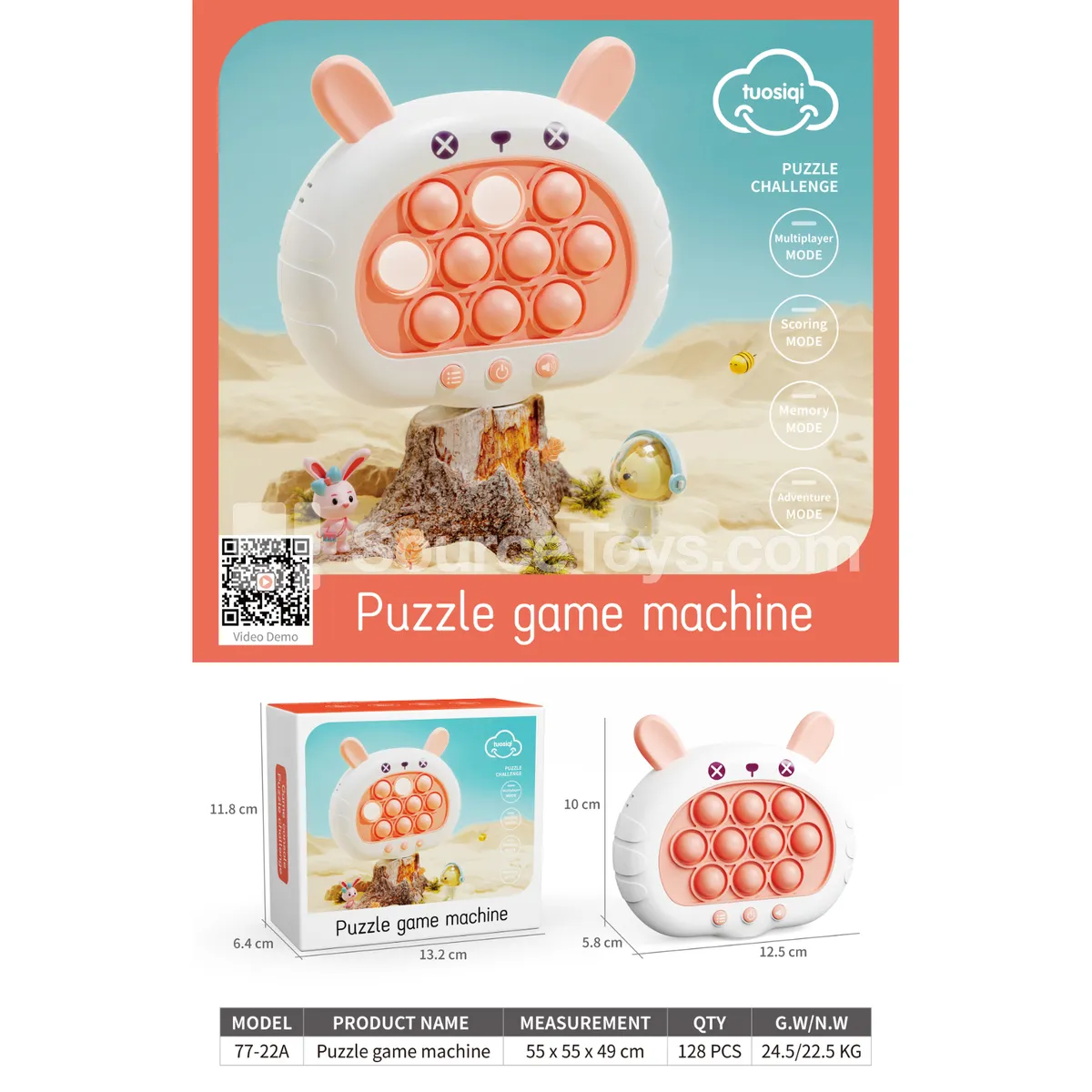 Rabbit Stress Relief Quick Push Machine