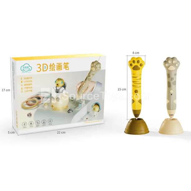 Low-Temp 3D Printing Pen Cat Paw Light Color Low-Temp 3D Printing Pen Cat Paw Light Color