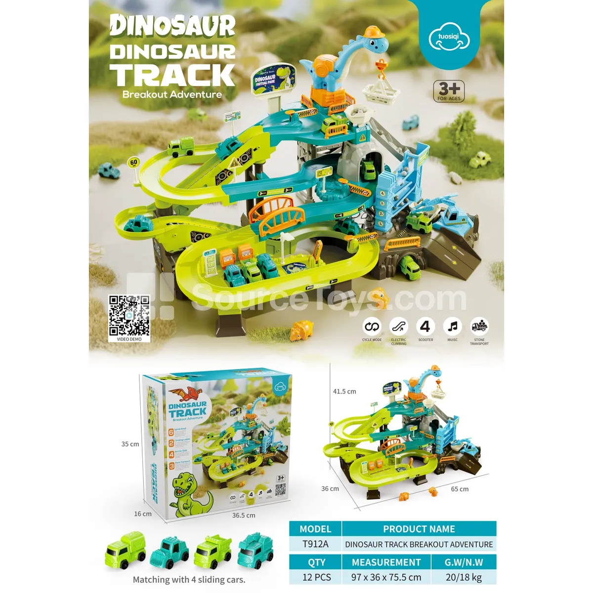 Dinosaur Base Electric Track