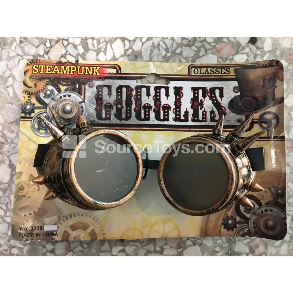 Punk Glasses Red Gold