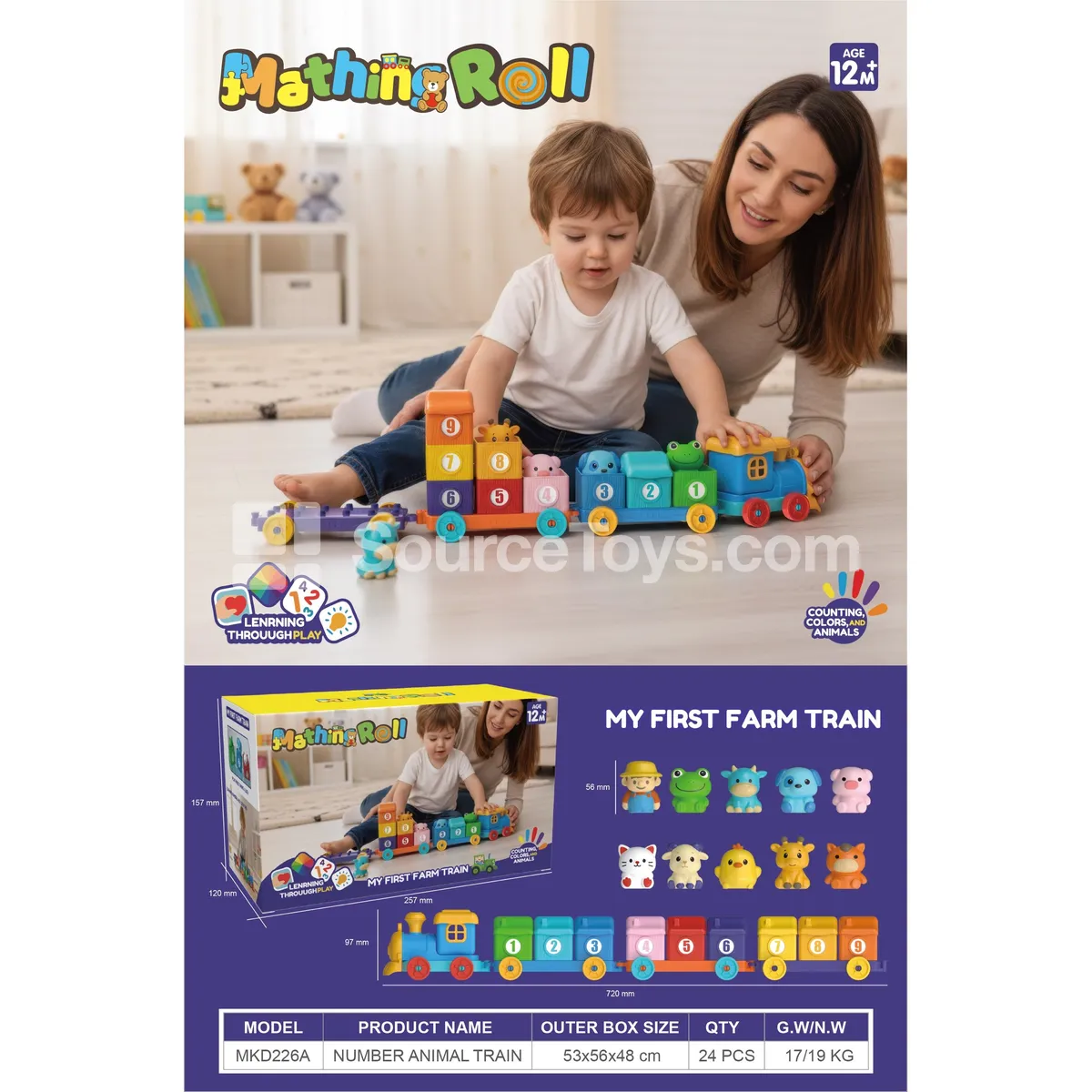 Number Train (Non-Electric, 12M+)