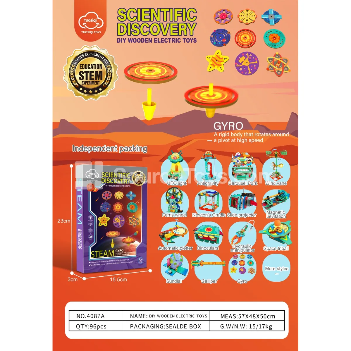 Spinning Top 9 pcs