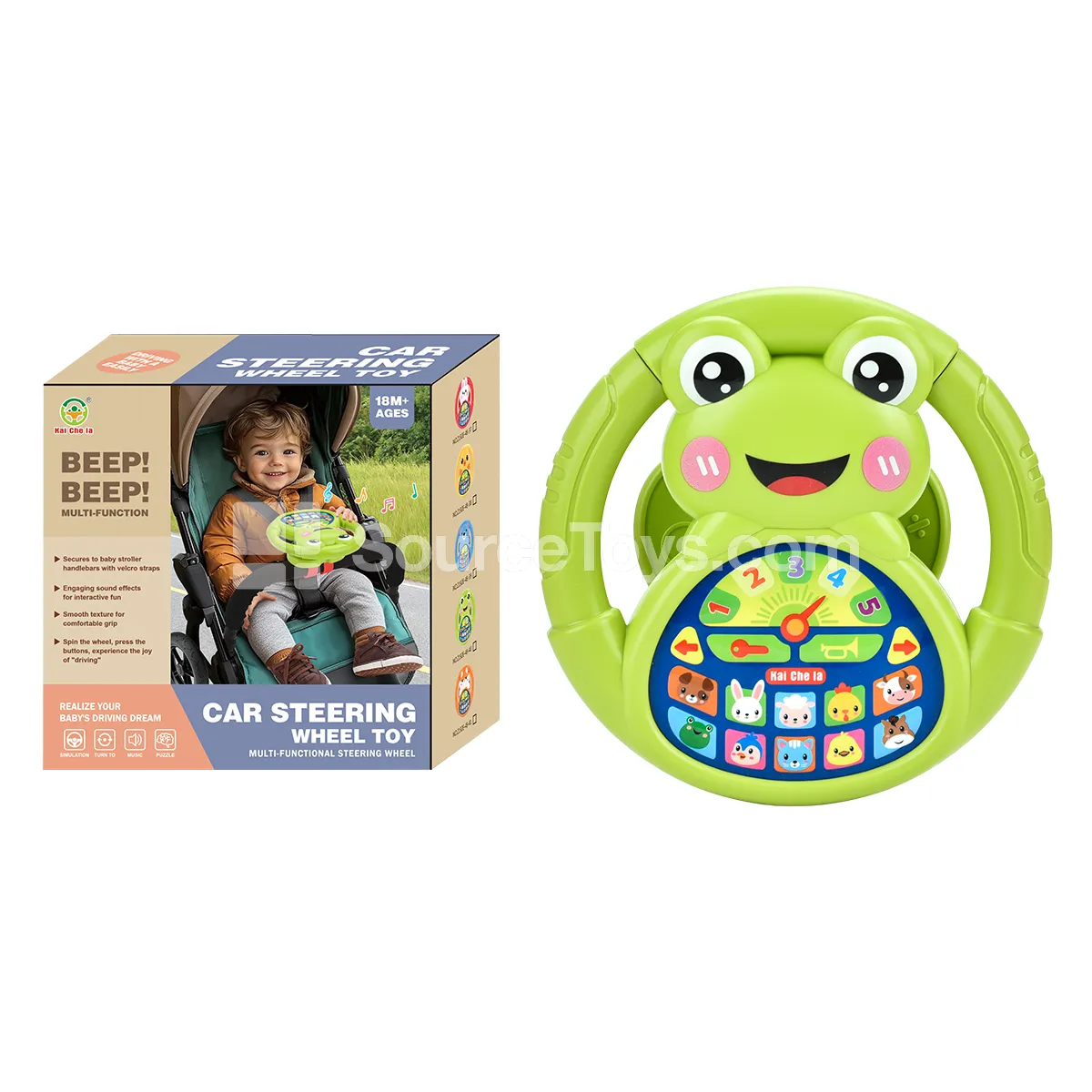 Frog Steering Wheel Learning Toy