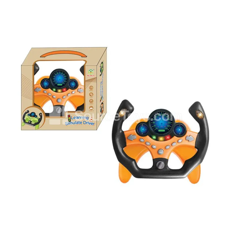 Racing Car Steering Wheel with 360-degree Rotation