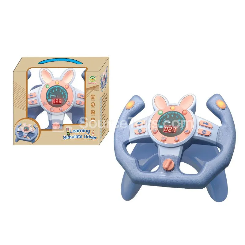 Steering Wheel Racing Bunny Digital Simulation 360° Rotation (Bunny Pink)