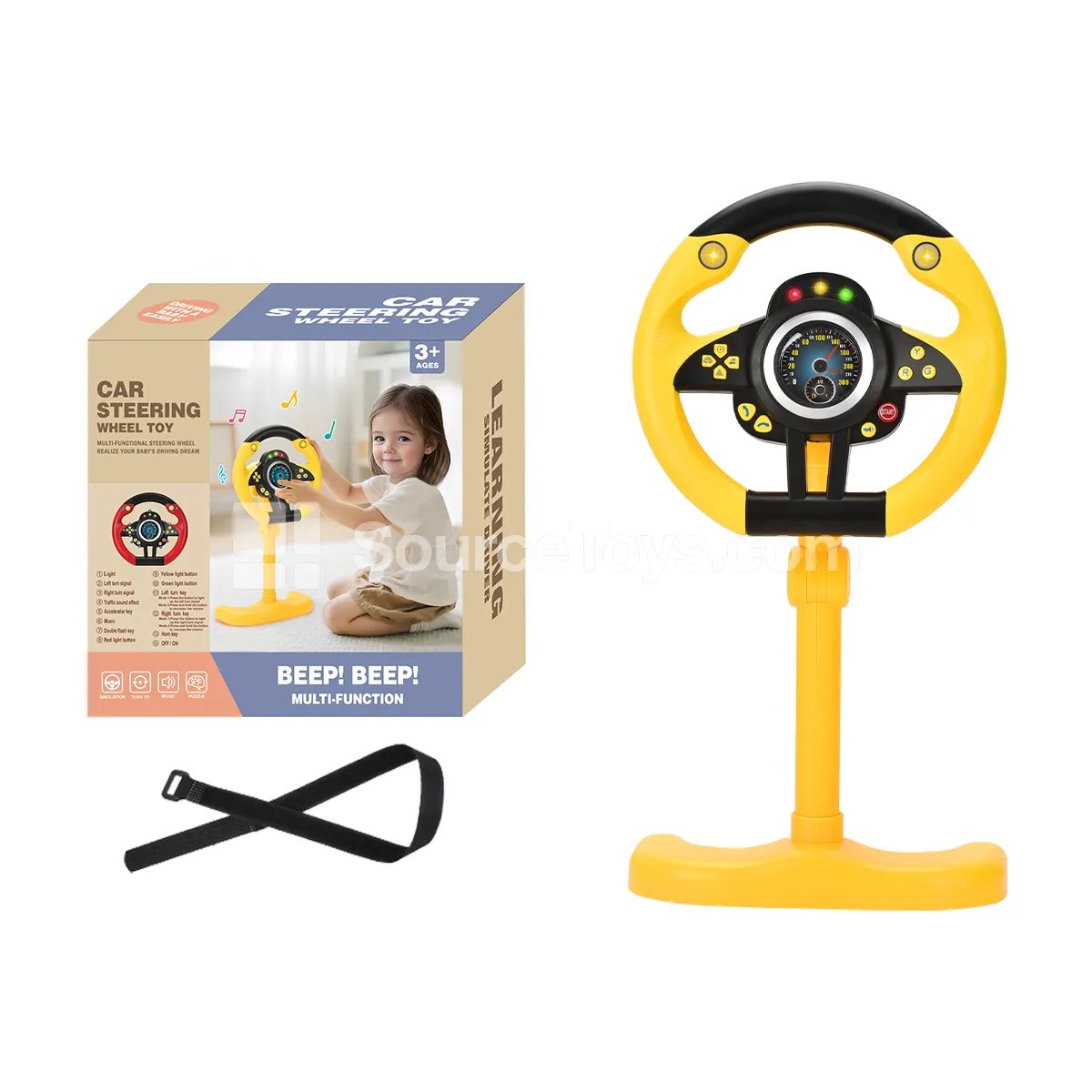Steering Wheel Toy with 360° Rotating Base Steering Wheel Toy with 360° Rotating Base