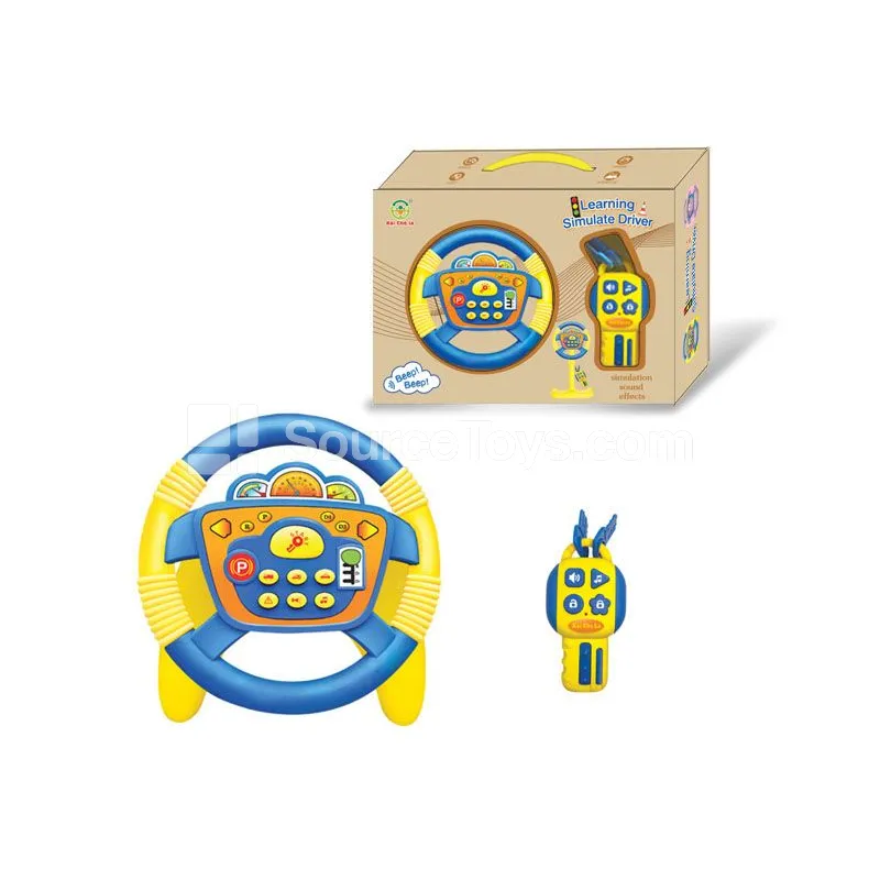 Steering Wheel Driving Set with U-Shaped Base 360° Rotation (Blue) Steering Wheel Driving Set with U-Shaped Base 360° Rotation (Blue)