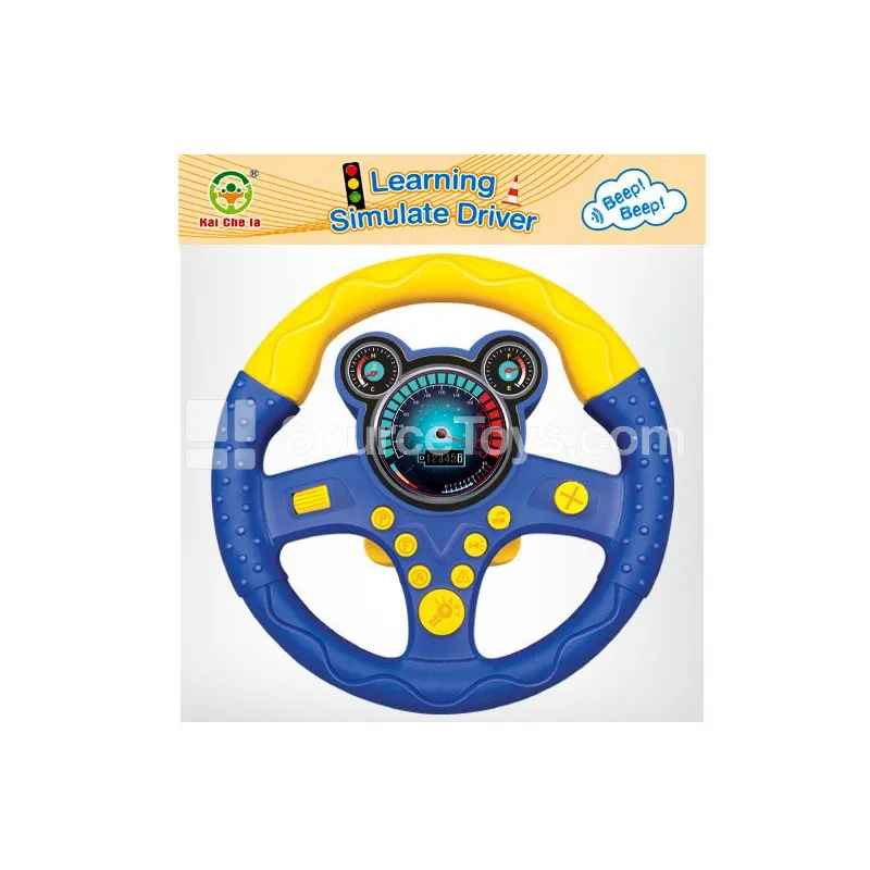 Simulated Steering Wheel 360° Rotation Blue Simulated Steering Wheel 360° Rotation Blue