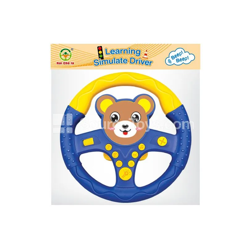 Cartoon Steering Wheel 360° Rotation Bear Blue Cartoon Steering Wheel 360° Rotation Bear Blue