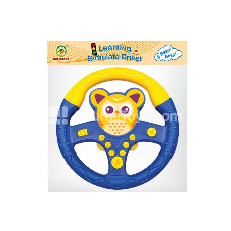 Cartoon Steering Wheel 360° Rotating Owl Style Blue Cartoon Steering Wheel 360° Rotating Owl Style Blue