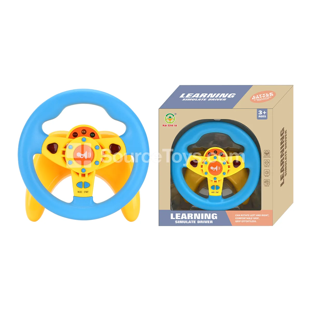 Steering Wheel with U-Shaped Base 360° Rotation Blue Steering Wheel with U-Shaped Base 360° Rotation Blue