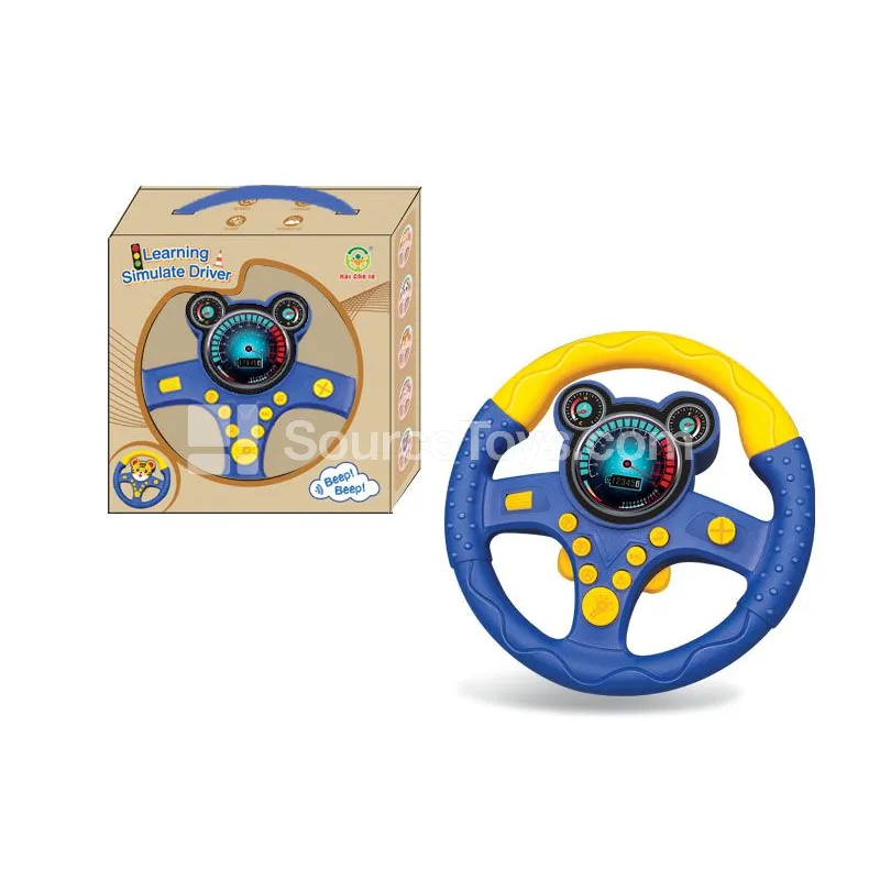 360° Rotating Steering Wheel Toy, Blue 360° Rotating Steering Wheel Toy, Blue