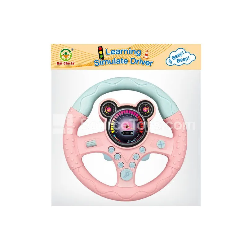 Simulated Steering Wheel 360° Rotation Pink Simulated Steering Wheel 360° Rotation Pink