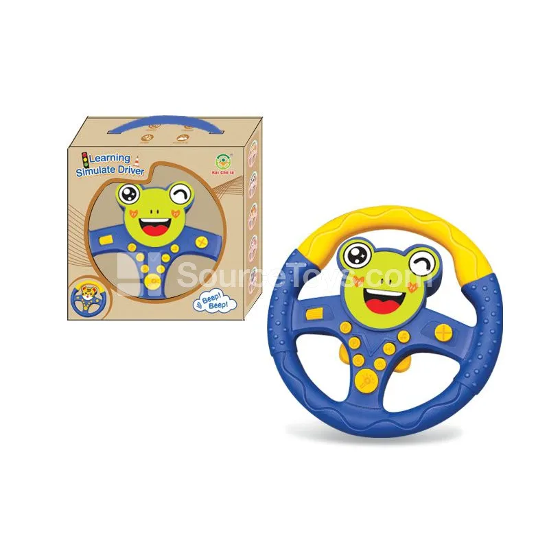 360° Rotating Steering Wheel Frog Blue