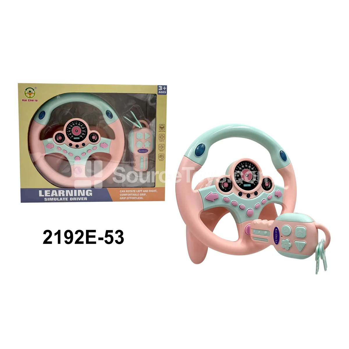 Steering Wheel Driving Simulation Set Pink Steering Wheel Driving Simulation Set Pink