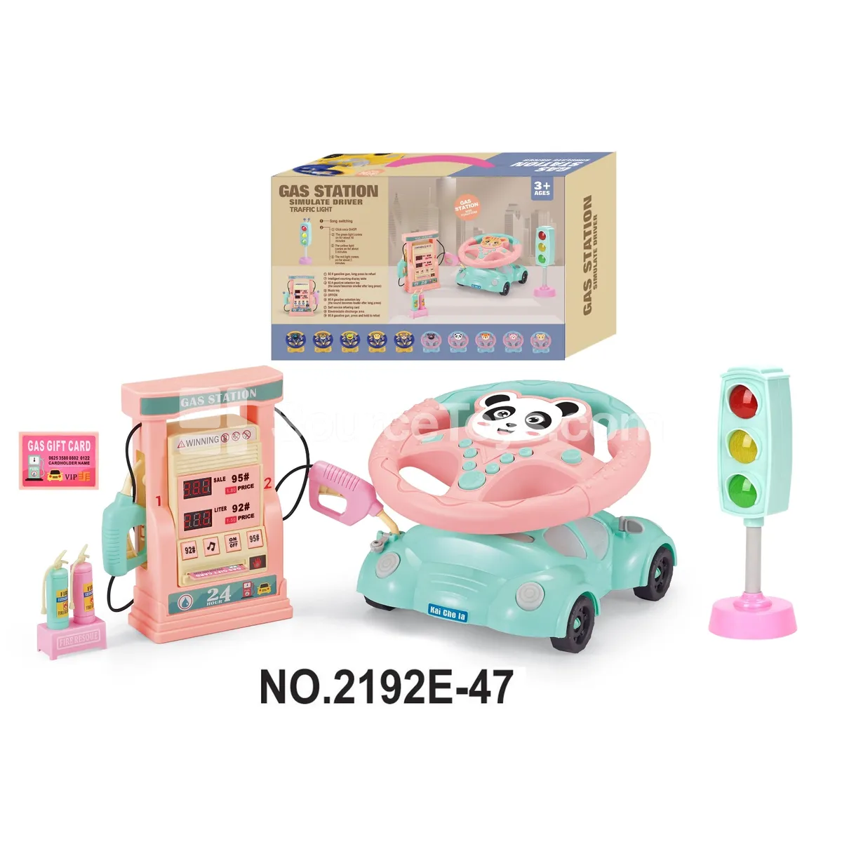 Steering Wheel Toy Scene Panda Steering Wheel Toy Scene Panda