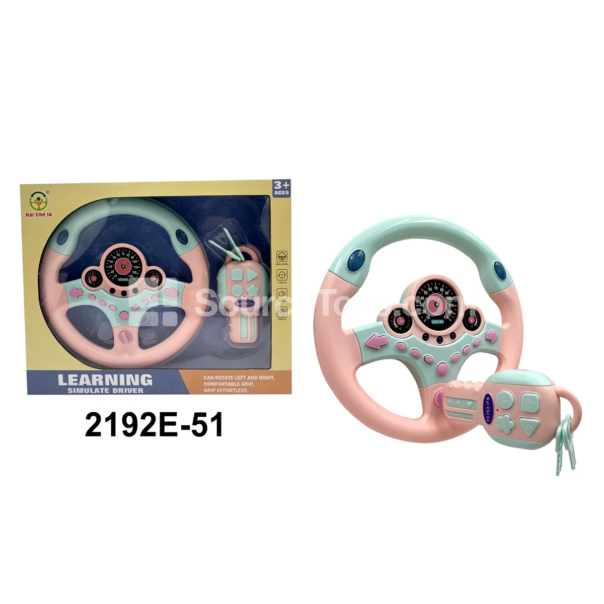 Steering Wheel Driving Simulation Set Flat Bottom Pink Steering Wheel Driving Simulation Set Flat Bottom Pink