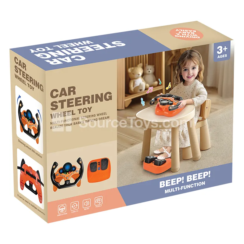 Steering Wheel & Pedal Driving Set Racing Orange Steering Wheel & Pedal Driving Set Racing Orange