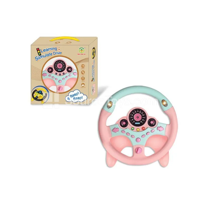 360° Rotating Steering Wheel - Pink 360° Rotating Steering Wheel - Pink