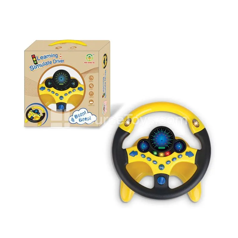 Yellow 360° Rotating Steering Wheel Toy Yellow 360° Rotating Steering Wheel Toy
