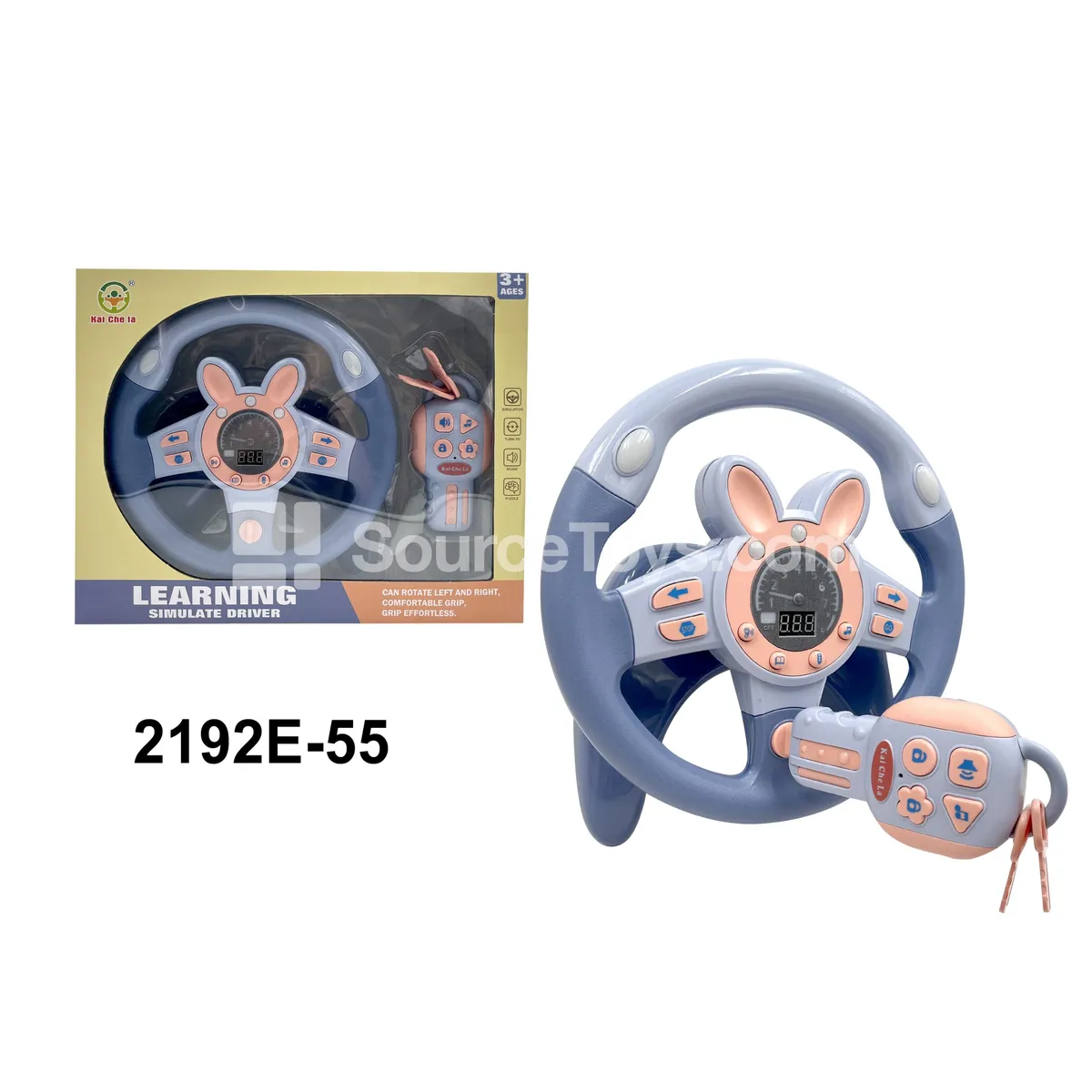 Steering Wheel Toy Digital Driving Simulation Bunny Blue Steering Wheel Toy Digital Driving Simulation Bunny Blue