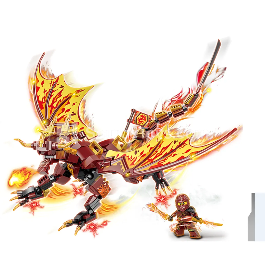 Flame Phantom Dragon Figure