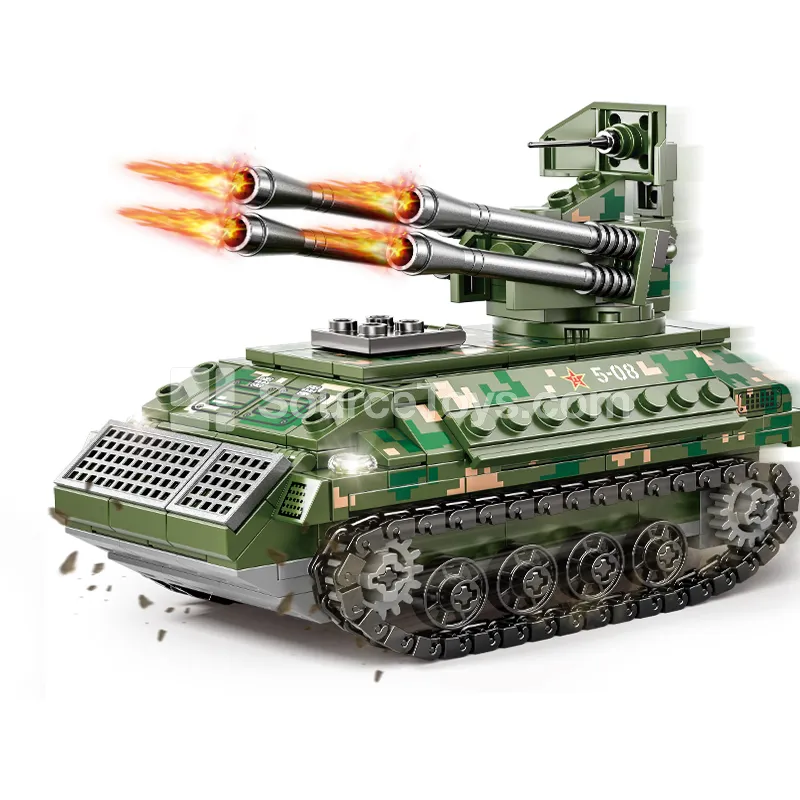 XJ-868F Self-Propelled Anti-Aircraft Gun Building Blocks