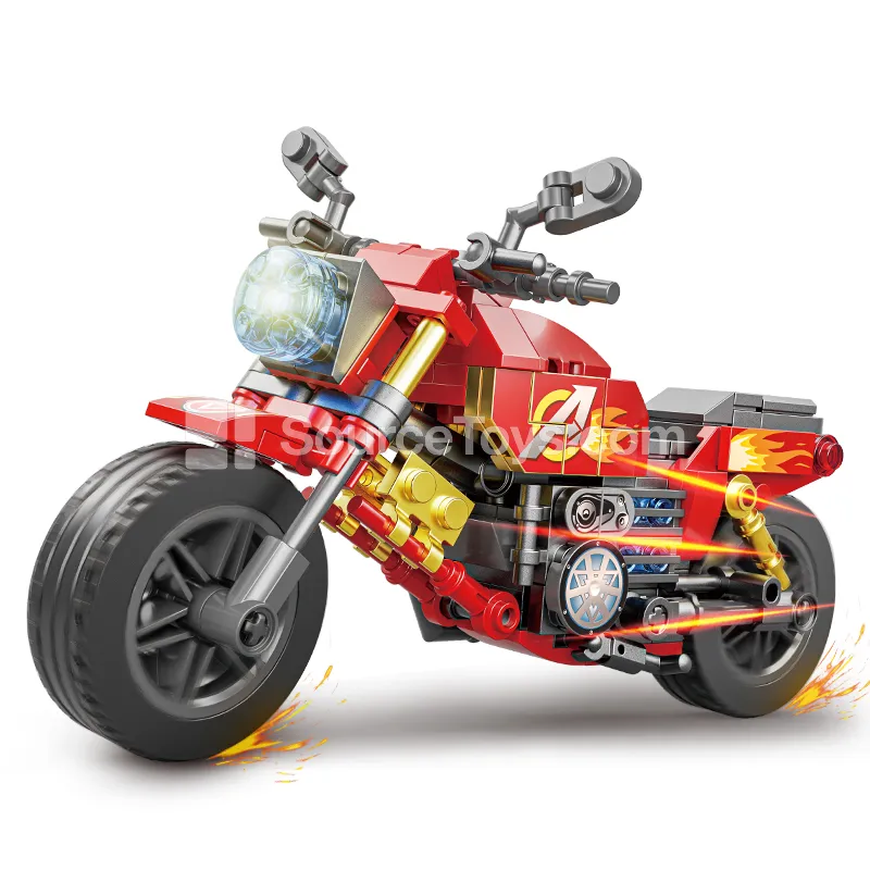 XJ-920A Red Racing Motorcycle Building Blocks XJ-920A Red Racing Motorcycle Building Blocks