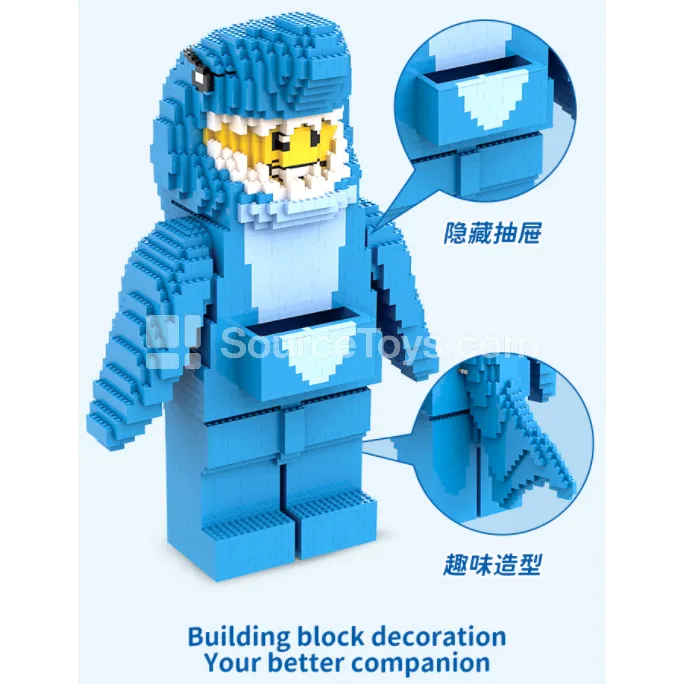 10971 Shark Costume Figure Micro Building Blocks