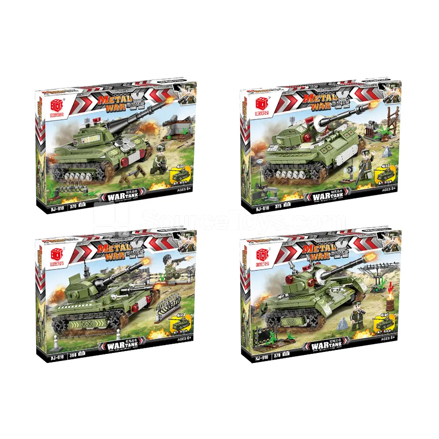 XJ-918 War Tank Building Blocks 4 Assorted Styles