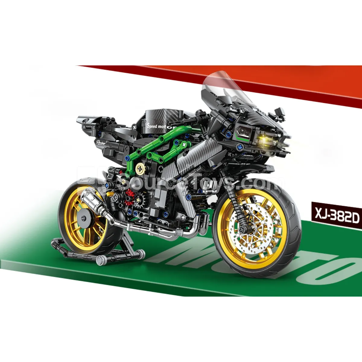 XJ-382D Sport Racing Motorcycle Building Blocks XJ-382D Sport Racing Motorcycle Building Blocks