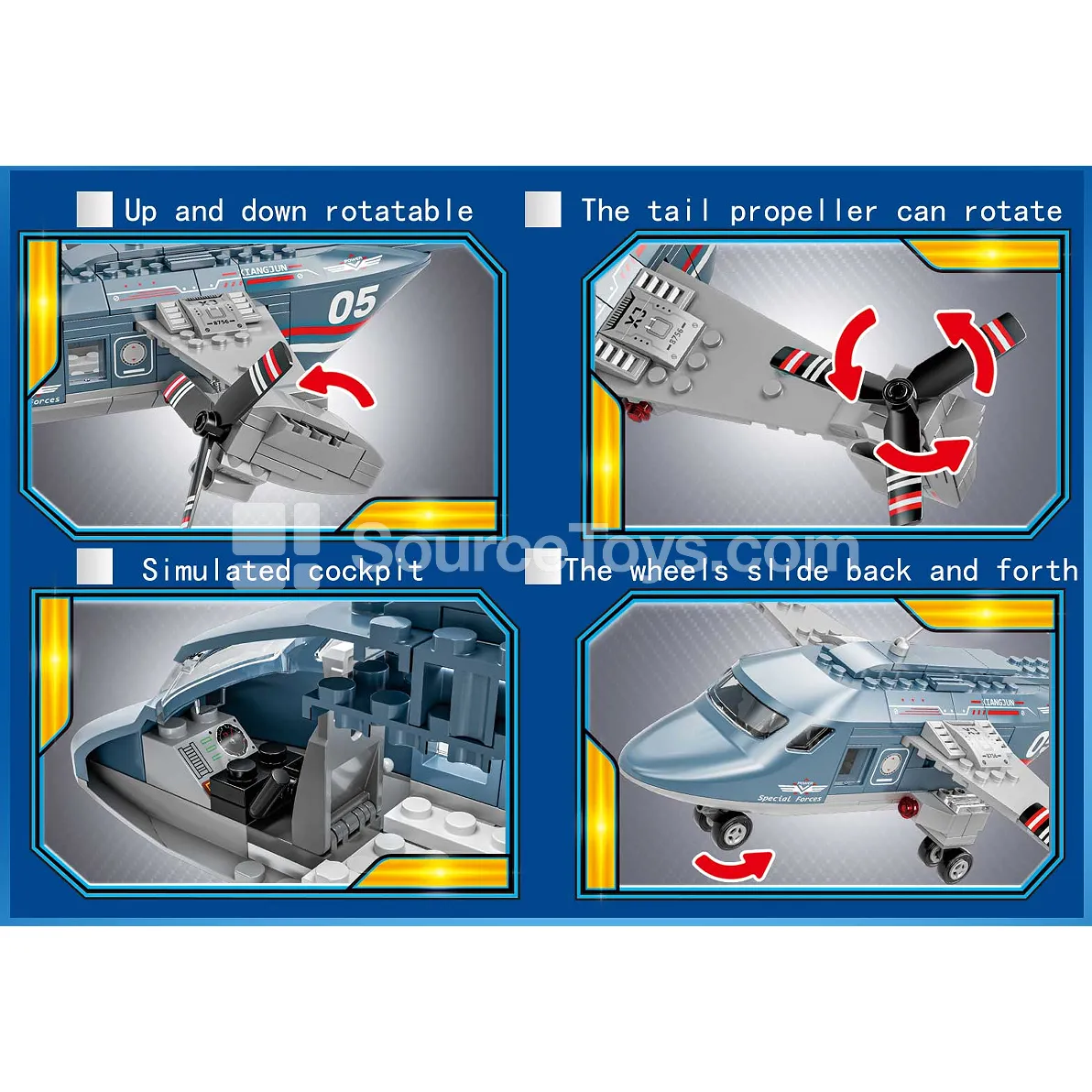 XJ-866B Reconnaissance Aircraft Building Blocks XJ-866B Reconnaissance Aircraft Building Blocks