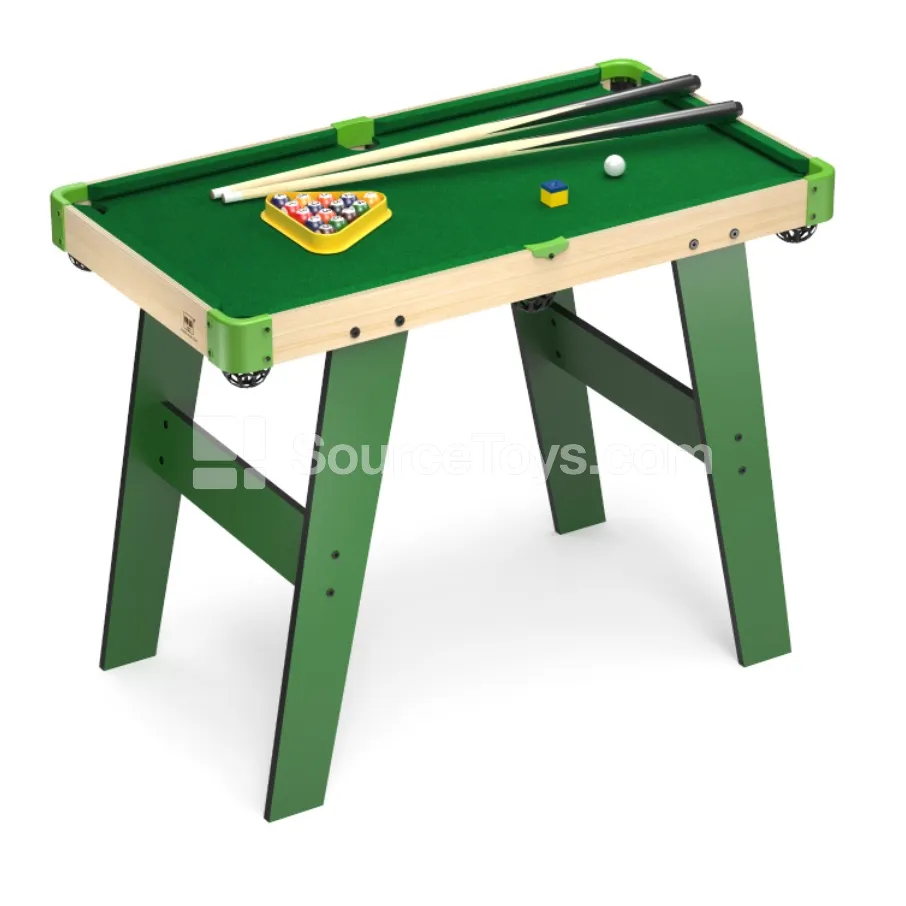 XJ8873 Solid Wood Pool Table with Legs 83x47CM