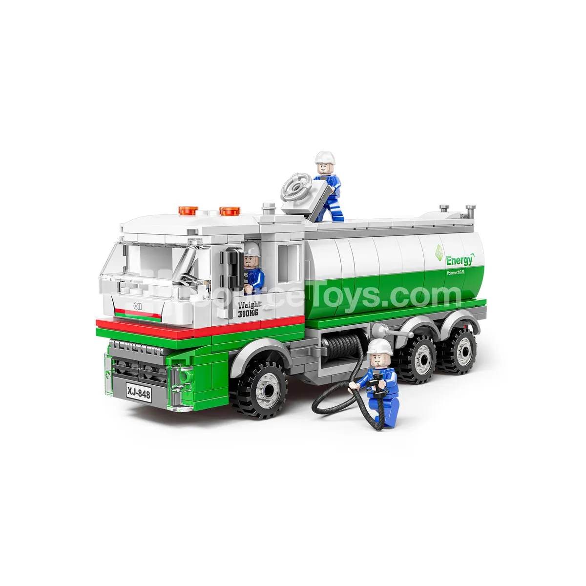 XJ-848D M500 Fuel Tanker Truck Building Blocks